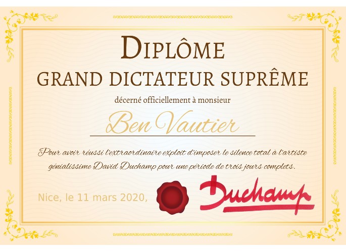Dictatorship !, Dictator Diploma • (Painting)